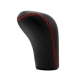 Audi S Sport Red Stitch Leather Gear Shift Knob Stick 5 Speed Manual Transmission Shifter Lever Screw-On Type M12x1.5