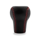 Volkswagen Red Stitched Shift Knob 5 Speed Manual Transmission Genuine Leather Gear Shifter Lever Screw-On Type M12x1.5
