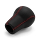 Nissan R Magic Red Stitched Shift Knob 5 Speed Manual Gearbox Genuine Leather Gear Shifter Lever Screw-On Type M10x1.25