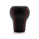 Mazda Short Shift Knob Red Stitched 5 & 6 Speed Manual Transmission Genuine Leather Gear Shifter Lever Screw-On Type M10x1.25