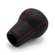 Mazda Mazdaspeed Short Shift Knob Red Stitched 5 & 6 Speed Manual Gearbox Genuine Leather Shifter Lever Screw-On Type M10x1.25