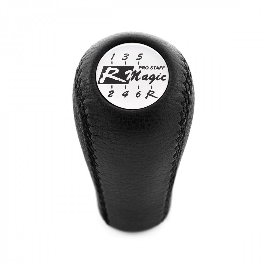 Mazda R Magic Gear Stick Shift Knob Genuine Leather 6 Speed Manual Transmission Shifter Lever Screw-On Type M10x1.25