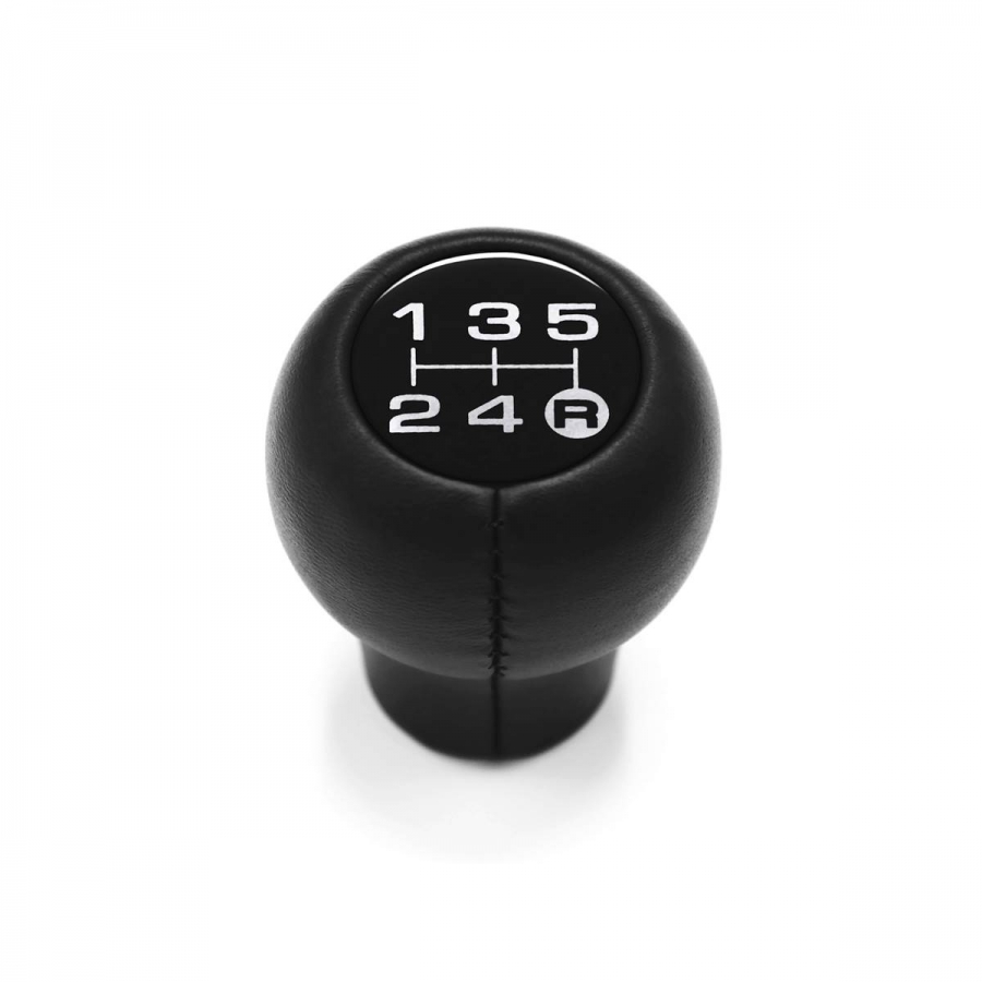 Datsun Round Short Shift Knob 5 Speed Manual Transmission Genuine Leather Gear Shifter Lever Screw-On Type M8x1.25